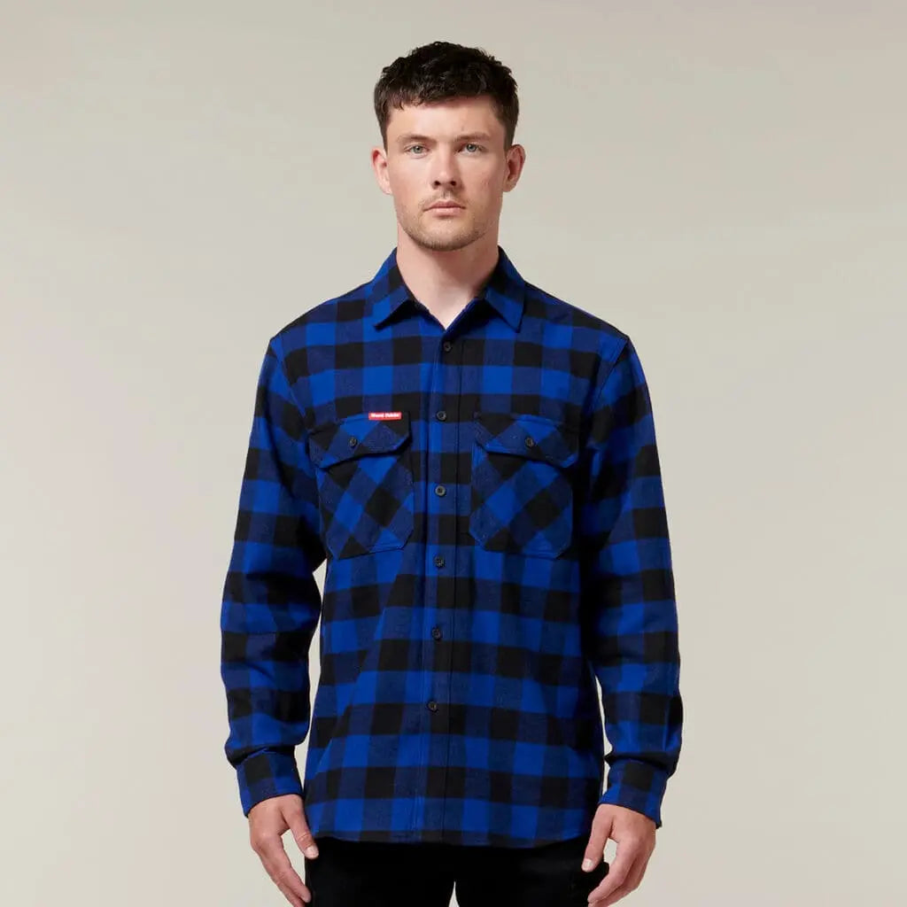 Hard Yakka Long Sleeve Check Flannel Shirt Y07295 - City Workwear